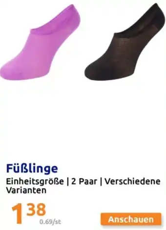 Action Füßlinge Angebot