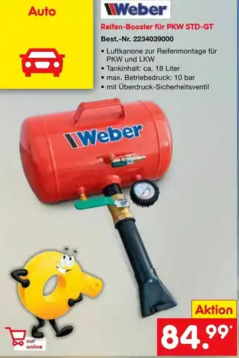 Netto Marken-Discount Weber Reifen Booster für PKW STD-GT Angebot