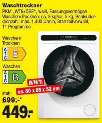 Repo Markt PKM Waschtrockner ,,WT8+5BE" Angebot