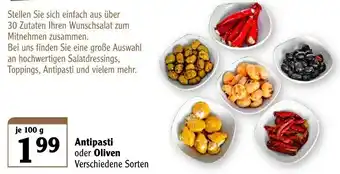 Globus Antipasti oder Oliven 100g Angebot