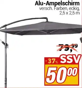 CENTERSHOP Alu-Ampelschirm Angebot