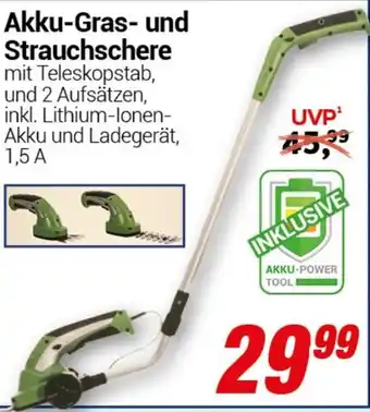 CENTERSHOP Akku-Gras- und Strauchschere Angebot