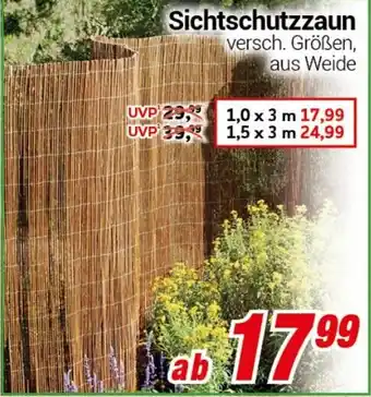 CENTERSHOP Sichtschutzzaun` Angebot