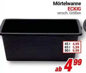 CENTERSHOP Mörtelwanne ECKIG Angebot