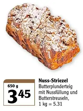 Globus Nuss Striezel 650g Angebot