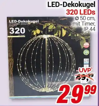 CENTERSHOP LED-Dekokugel 320 LEDs Angebot