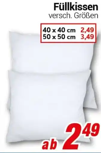 CENTERSHOP Füllkissen Angebot