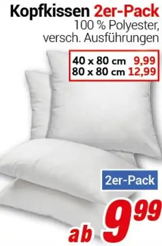 CENTERSHOP Kopfkissen 2er-Pack Angebot