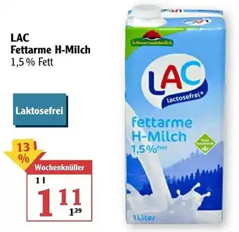 Globus LAC Fettarme H-Milch 1L Angebot