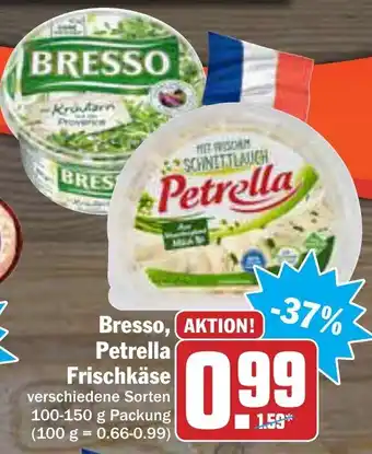 AEZ Bresso, Petrella Frischkäse 100-150g Angebot