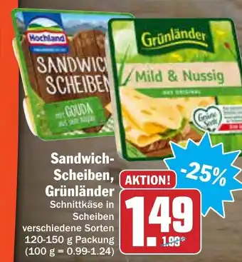 AEZ Sandwich-Scheiben, Grünländer 120-150g Angebot