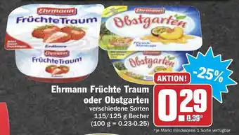 AEZ Ehrmann Früchte Traum oder Obstgarten 115/125g Angebot