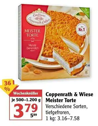 Globus Coppenrath & Wiese Meister Torte 500-1200g Angebot