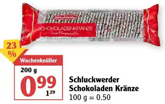 Globus Schluckwerder Schokoladen Kränze 200g Angebot