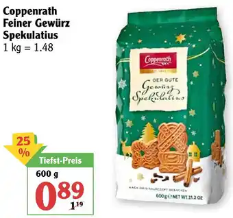 Globus Coppenrath Feiner Gewürz Spekulatius 600g Angebot