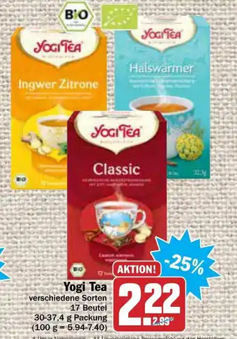 AEZ Yogi Tea 30-37,4g Angebot