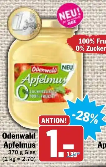 AEZ Odenwald Apfelmus 370g Angebot