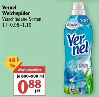 Globus Vernel Weichspüler 800-900ml Angebot