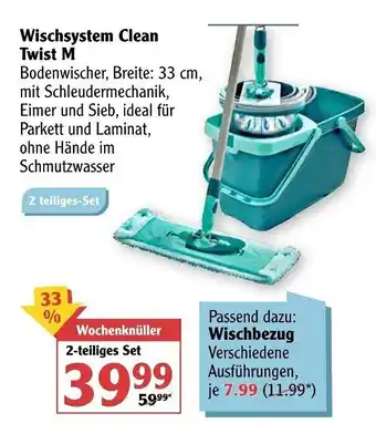 Globus Wischsystem Clean Twist M Angebot