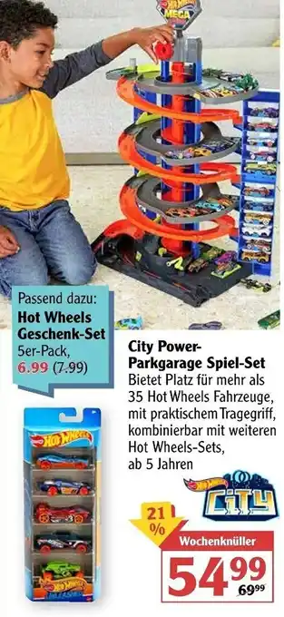 Globus City Power Parkgarage Spiel Set Angebot