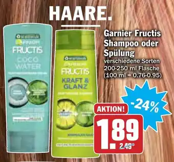 AEZ Garnier Fructis Shampoo oder Spülung 200-250ml Angebot