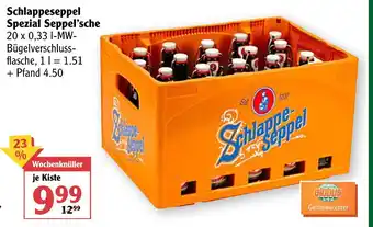 Globus Schlappeseppel Spezial Seppel'sche 20x0,33L Angebot