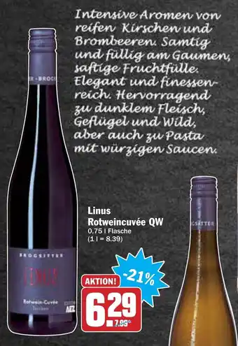 AEZ Linus Rotweincuvée QW 0,75L Angebot