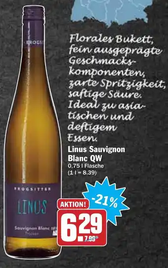 AEZ Linus Sauvignon Blanc QW 0,75L Angebot