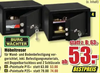 B1 Discount Baumarkt Möbeltresor Angebot