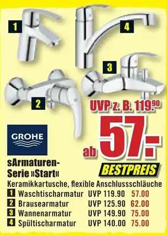 B1 Discount Baumarkt Grohe Sarmaturen Serie Start Angebot