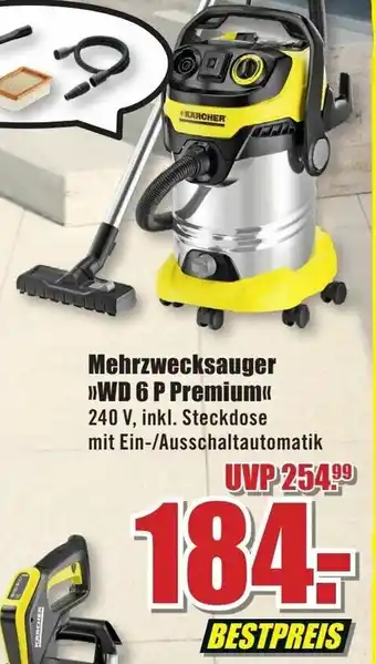 B1 Discount Baumarkt Karcher Mehrzwecksauger WD 6 P Premium Angebot