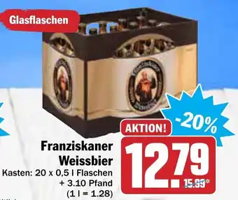 AEZ Franziskaner Weissbier 20x0,5L Angebot