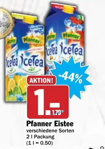 AEZ Pfanner Eistee 2L Angebot