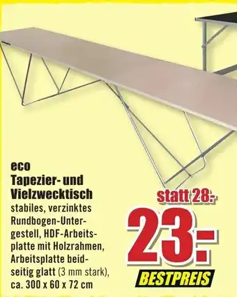 B1 Discount Baumarkt Eco Tapezier und Vielzwecktisch Angebot