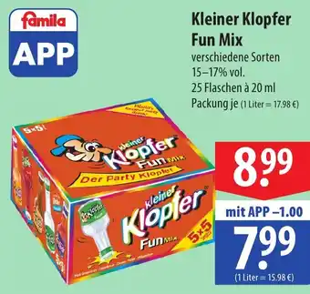 Famila Nord Ost Kleiner Klopfer Fun Mix 25 x 20 ml Angebot