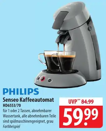 Famila Nord Ost PHILIPS Senseo Kaffeeautomat HD6553/70 Angebot