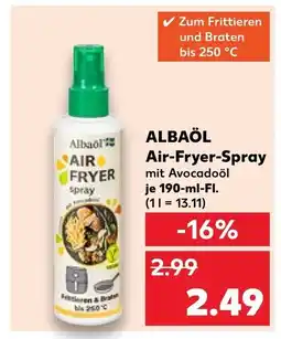 Kaufland ALBAÖL Air-Fryer-Spray mit Avocadoöl je 190-ml-Fl. Angebot