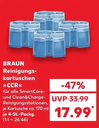 Kaufland BRAUN Reinigungskartuschen CCR Angebot