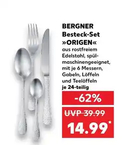 Kaufland BERGNER Besteck-Set ORIGEN je 24-teilig Angebot