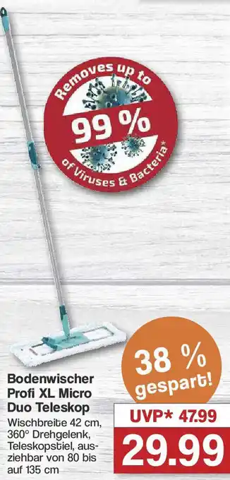 Famila Nord West LEIFHEIT Bodenwischer Profi XL Micro Duo Teleskop Angebot