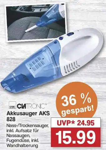 Famila Nord West CLATRONIC Akkusauger AKS 828 Angebot