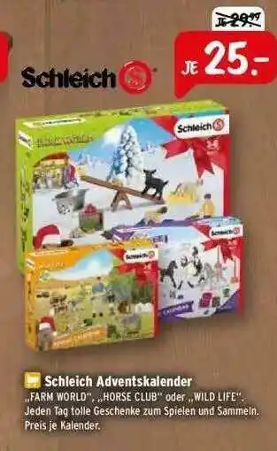 Raiffeisen Markt Schleich Adventskalender  Angebot