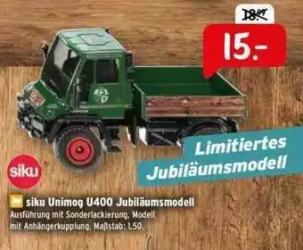 Raiffeisen Markt Siku Unimog U400 Jubiläumsmodell Angebot