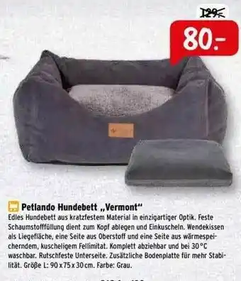 Raiffeisen Markt Petlando Hundebett „vermont” Angebot