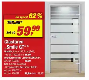 toom Baumarkt Glastüren „smile Gt” Angebot