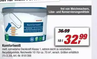 toom Baumarkt Komfortweiß Angebot