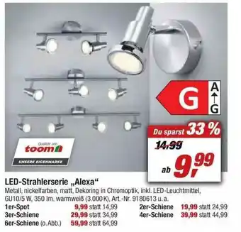 toom Baumarkt Led-strahlerserie „alexa” Angebot