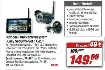 toom Baumarkt Outdoor-funkkamerasystem „easy Security-set Tx-28” Angebot