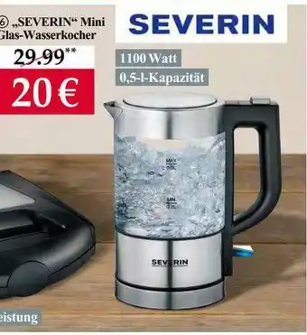 Woolworth Severin Mini Glas Wasserkocher Angebot