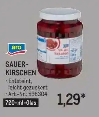 METRO Aro Sauerkirschen Angebot